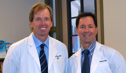 Dr Dan Beers and Dr Mark Volpicelli of Peninsula Laser Eye Medical Group of Mountain View